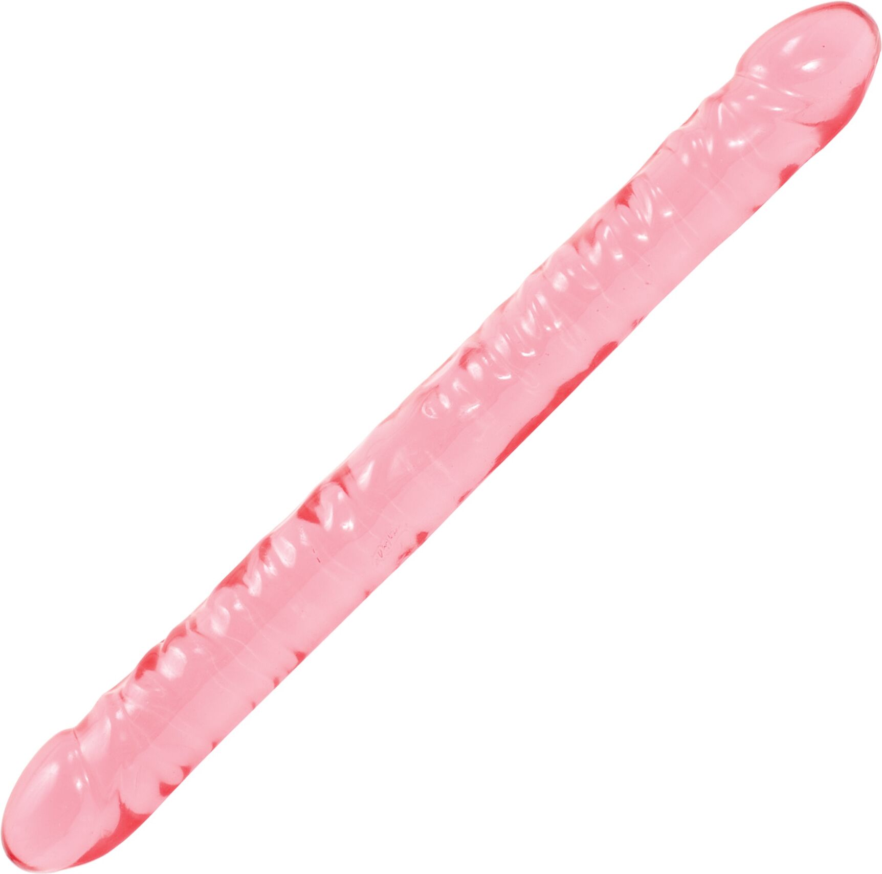 Doc Johnson Crystal Jellies 18 Inch Double Dong - Pink