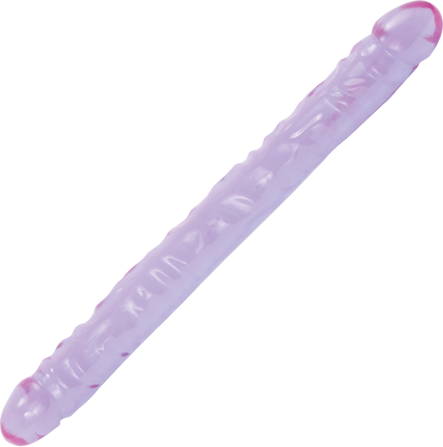 Doc Johnson Crystal Jellies 18 Inch Double Dong - Purple