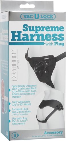 Doc Johnson Vac-U-Lock Platinum Edition Supreme Harness - Black