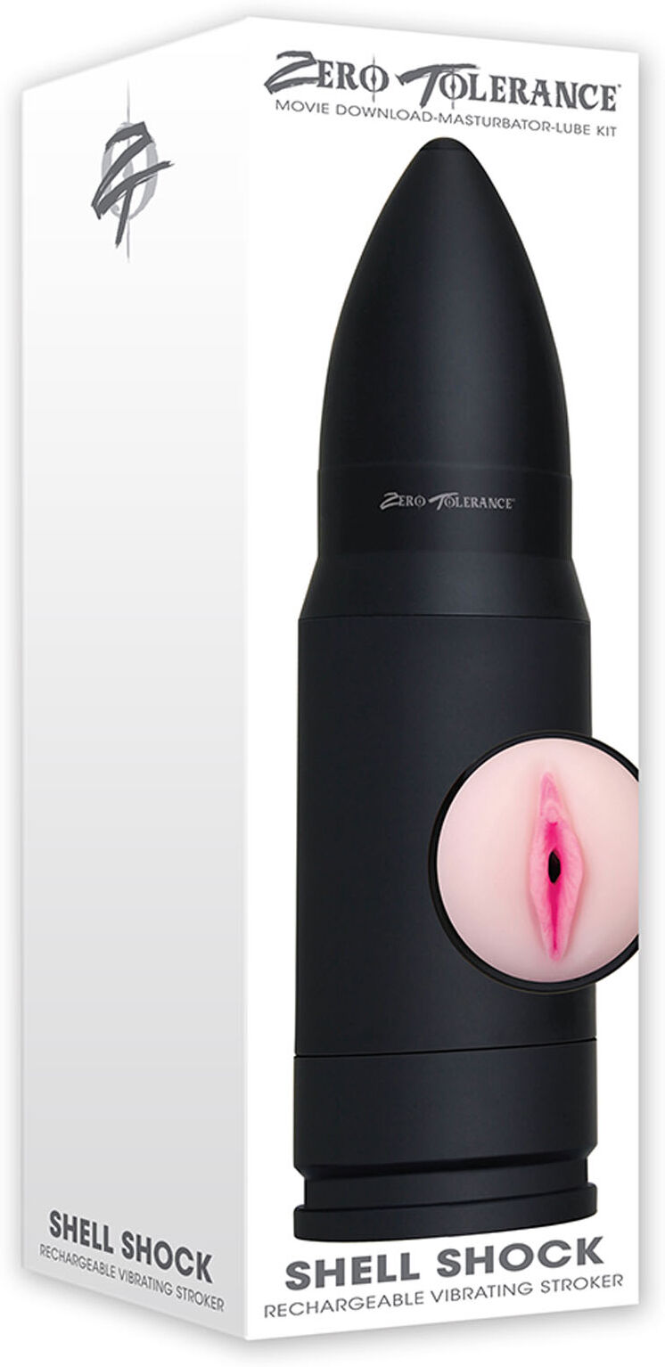 Zero Tolerance Shell Shock Rechargeable Vibrating Stroker