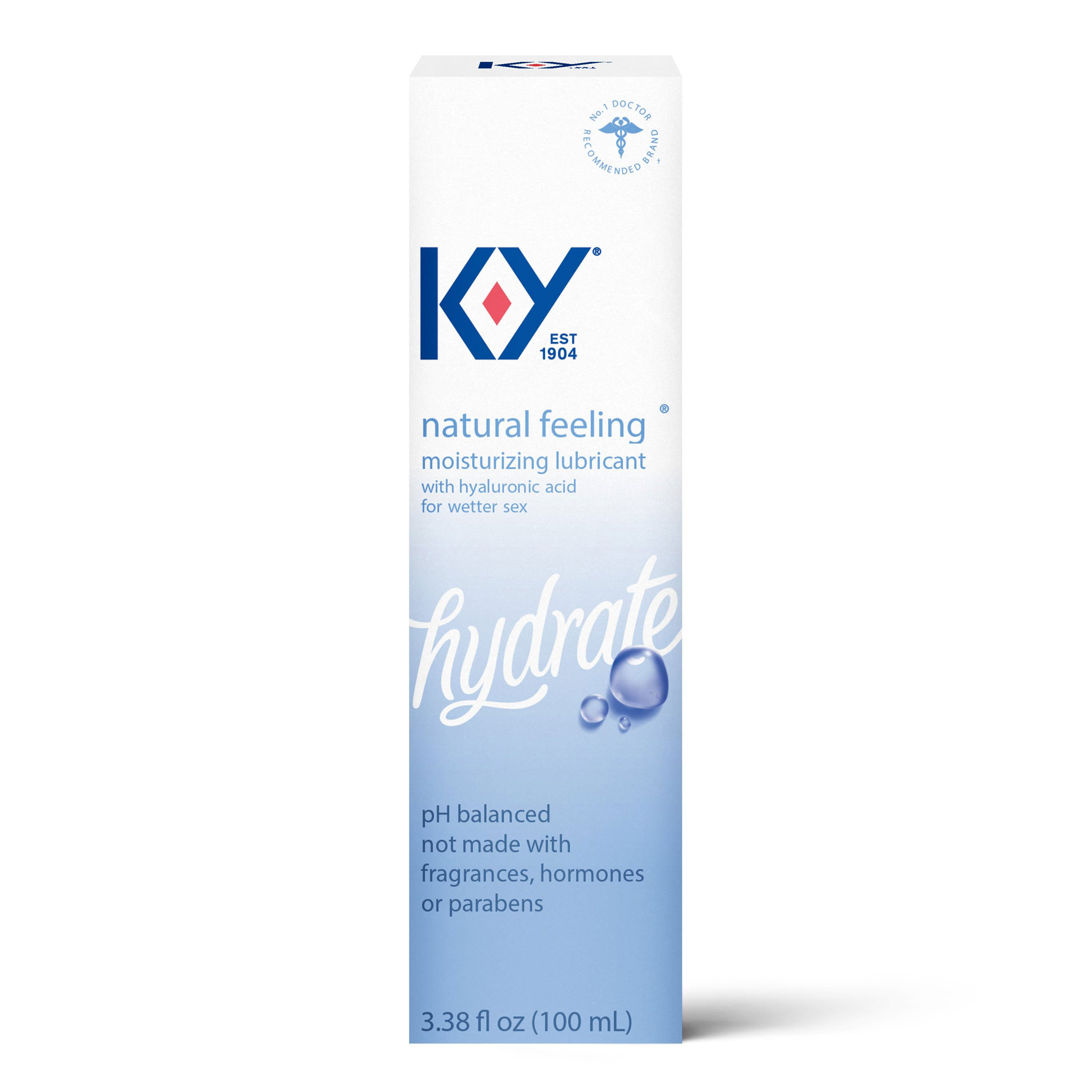 Paradise Marketing K-Y Natural Feeling Lube With Hyaluronic Acid -  3.38  Fl Oz / 100 ml