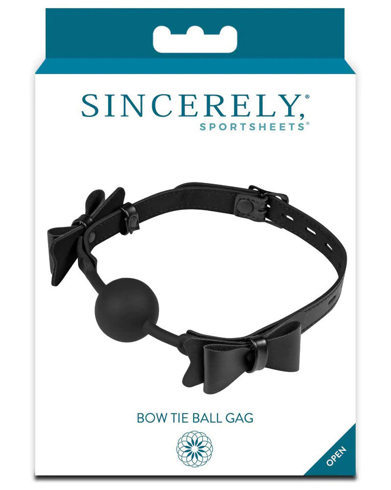 Sportsheets Bow Tie Ball Gag - Black