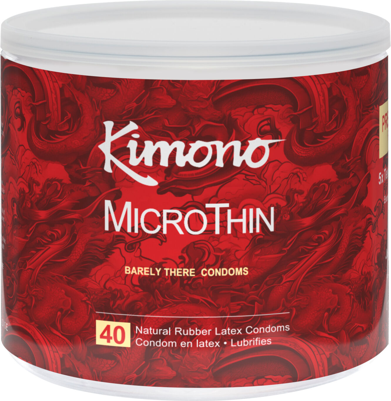 Paradise Marketing Kimono Bowl Microthin 40 Count Condoms