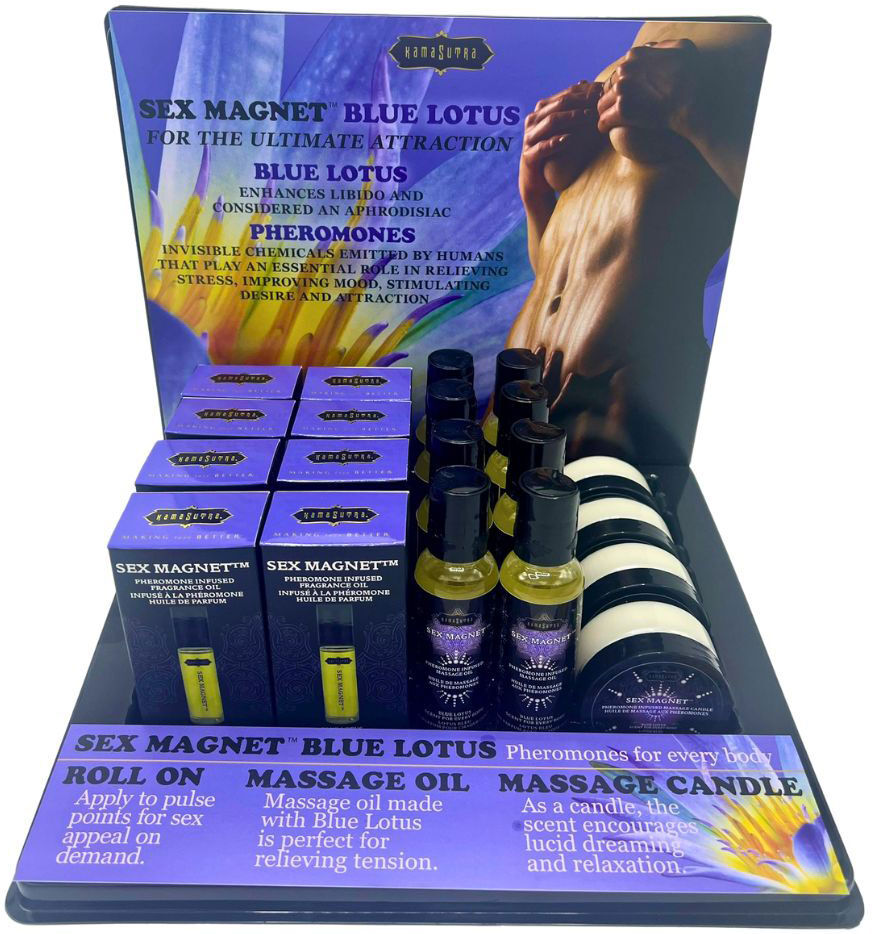 Kama Sutra Blue Lotus Sex Magnet Pheromone Prepack Display