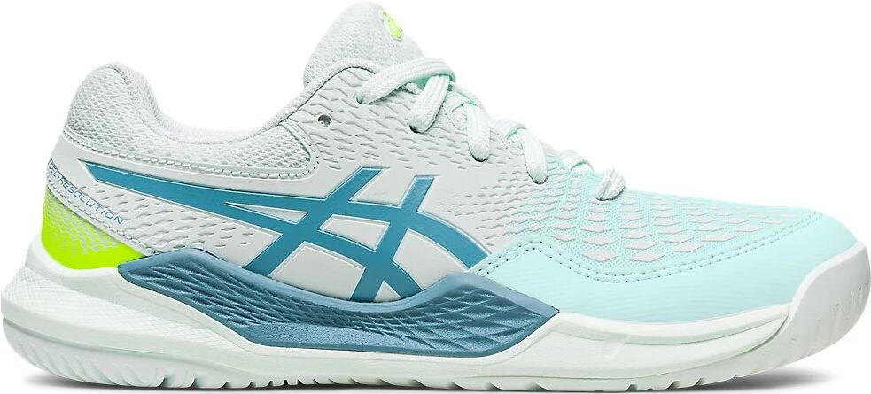 Asics Juniors Gel-Resolution 9 GS Tennis Shoes (Soothing Sea/Gris Blue)