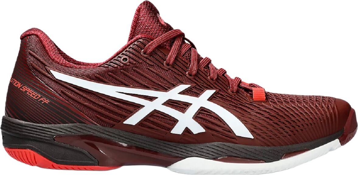 Asics Men's Solution Speed FF 2 Tennis Shoes (Antique Red/White)