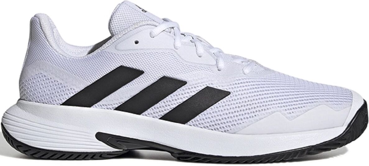 Adidas Men's CourtJam Tennis Shoes (White/Core Black/White)