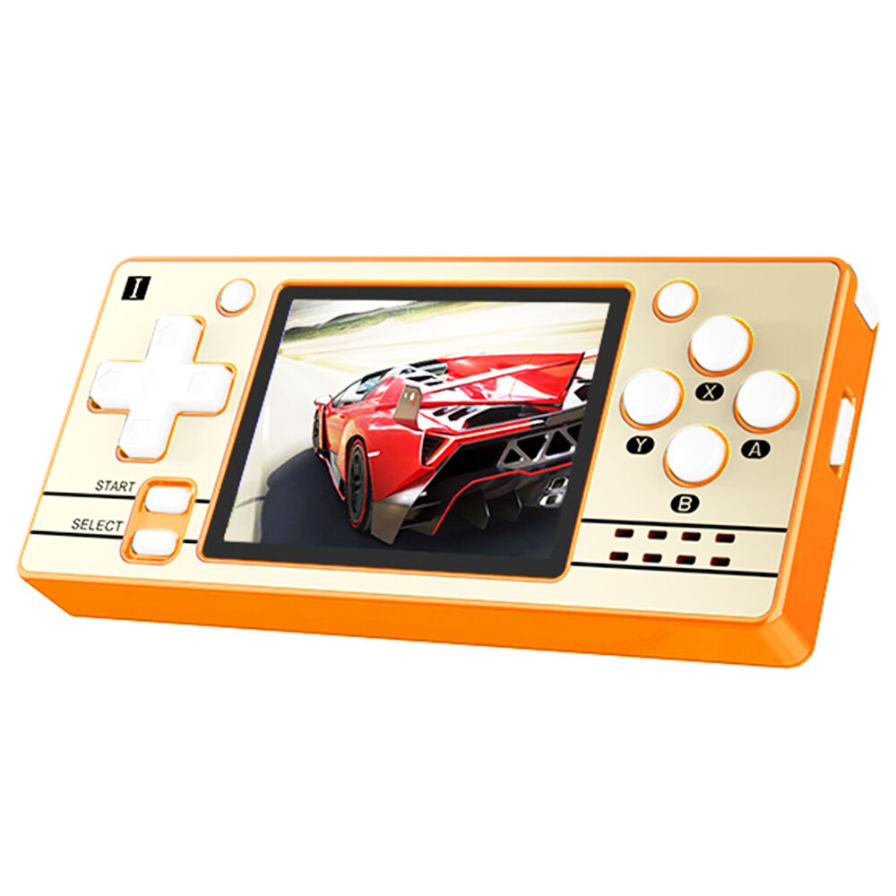 Powkiddy Q20 Mini Handheld Video Game Consoles 16GB Orange - Wireless
