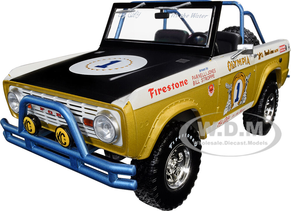 1970 Ford Baja Bronco #1 Big Oly Tribute Edition Vels Parnelli Jones Racing Limited Edition to 702 pieces Worldwide 1/18 Diecast Model Car by Greenlight for ACME