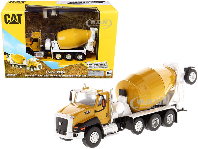 CAT Caterpillar CT660 Day Cab Tractor with McNeilus Bridgemaster Concrete Mixer Play & Collect! Series 1/64 Diecast Model by Diecast Masters