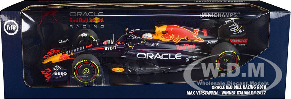 Red Bull Racing RB18 #1 Max Verstappen Oracle Winner F1 Formula One French GP (2022) with Driver Limited Edition to 342 pieces Worldwide 1/18 Diecast Model Car by Minichamps