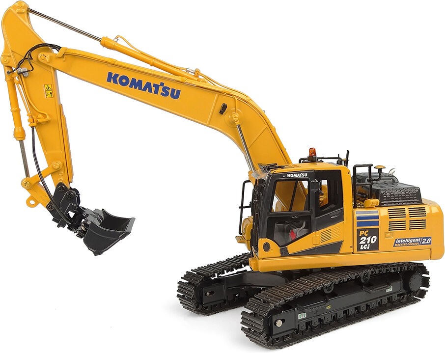 Komatsu PC210LCi-11 Intelligent Machine Control 2.0 Excavator Yellow 1/50 Diecast Model by Universal Hobbies