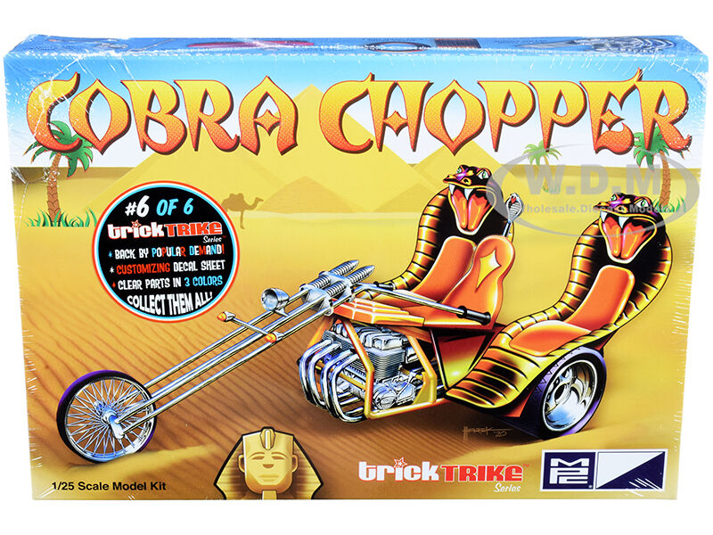 Skill 2 Model Kit Cobra Chopper Trick Trikes Series 1/25 Scale Model by MPC