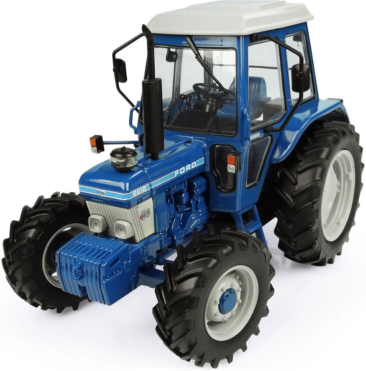 Ford 6610 4WD Generation I Tractor Blue with White Top 1/32 Diecast Model by Universal Hobbies