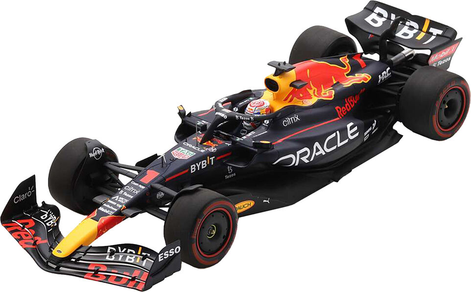 Red Bull Racing RB18 #1 Max Verstappen Oracle Winner Formula One F1 Dutch GP (2022) with Acrylic Display Case 1/18 Model Car by Spark