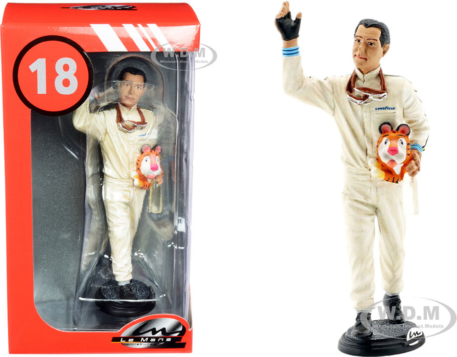 Jack Brabham Figurine Winner French Grand Prix Formula One F1 (1966) for 1/18 Scale Models by Le Mans Miniatures