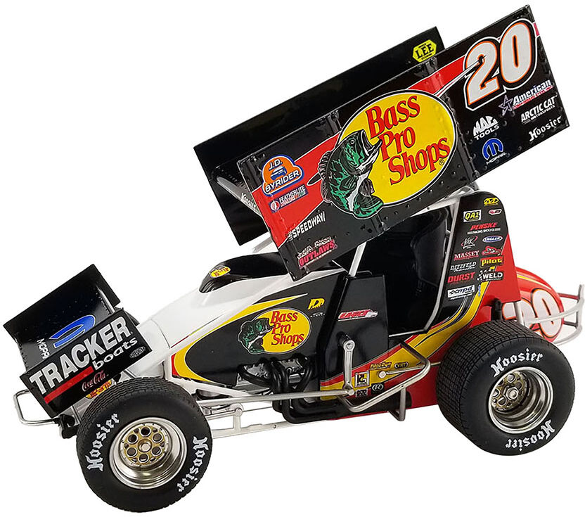 Winged Sprint Car #20 Danny Lasoski Bass Pro Shops National Sprint Car Hall of Fame 1/18 Diecast Model Car by ACME