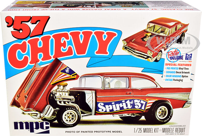 Skill 2 Model Kit 1957 Chevrolet Gasser Flip Nose Spirit of 57 1/25 Scale Model by MPC