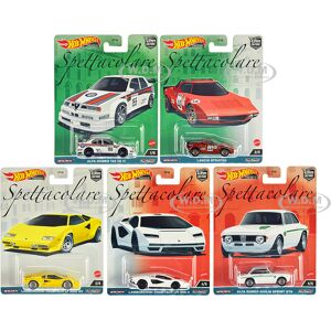 Spettacolare 5 piece Set Car Culture Series Diecast Model Cars by Hot Wheels