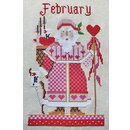 Colonial Needle Co. February Santa Cross Stitch Kit