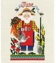 Colonial Needle Co. June Santa Cross Stitch Kit