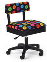 Arrow Height Adjustable Hydraulic Sewing Chair H8013 (Button Fabric)