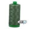 Aurifil Cotton Mako Thread 40wt 1000m Box of 6 V DK GRASS GREEN