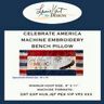 Laurie Kent Designs Celebrate America Bench Pillow USB Version