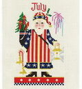 Colonial Needle Co. July Santa Cross Stitch Kit