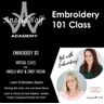 Angela Wolf Academy Embroidery 101 Class