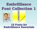 Embrilliance Font Collection 1 Embroidery Software (BB-FNT01)