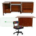 Kangaroo Sewing Furniture Wallaby II and Kookaburra Bundle Cabinet Set (Teak)