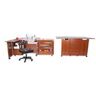 Kangaroo Sewing Furniture Wallaby II Studio Wallaby Air Lift and Dingo II Sewing Cabinet Set TEAK (WS-TEAK)