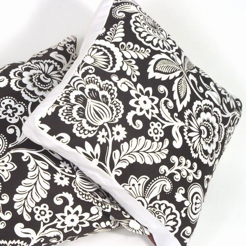 Pillow Decor Flower Power with Box Edge Accent Pillow