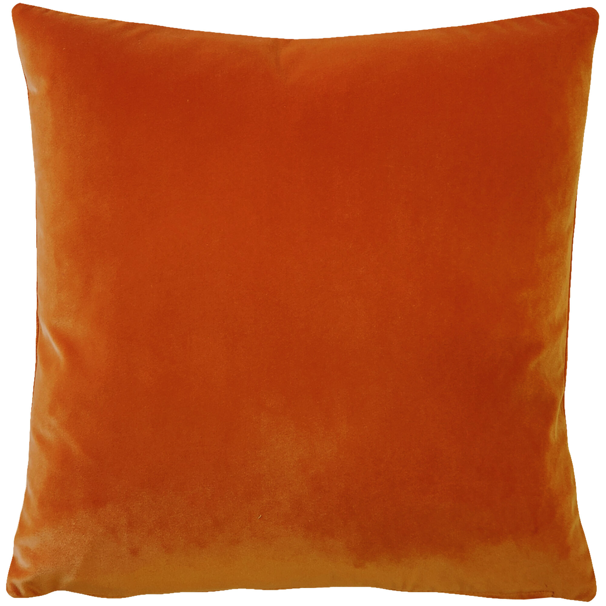Pillow Decor Castello Sedona Orange Velvet Throw Pillow 20x20