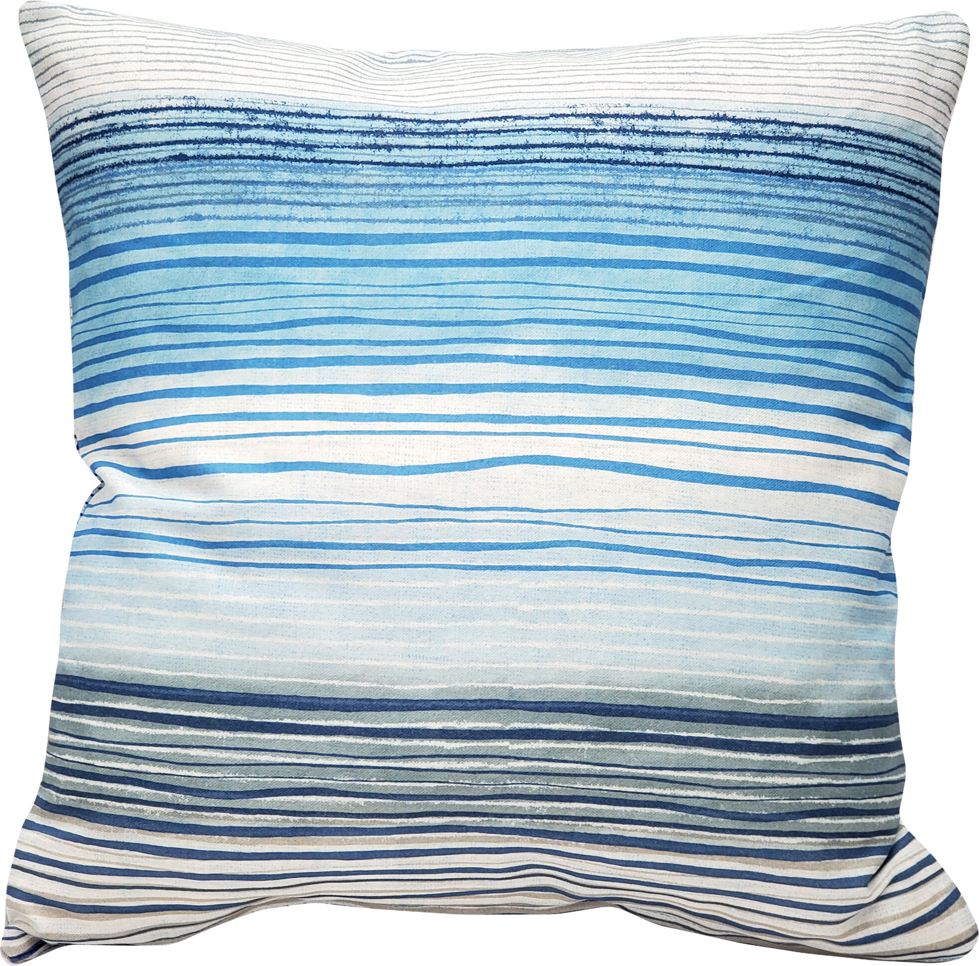 Pillow Decor Sedona Stripes Blue Throw Pillow 20x20