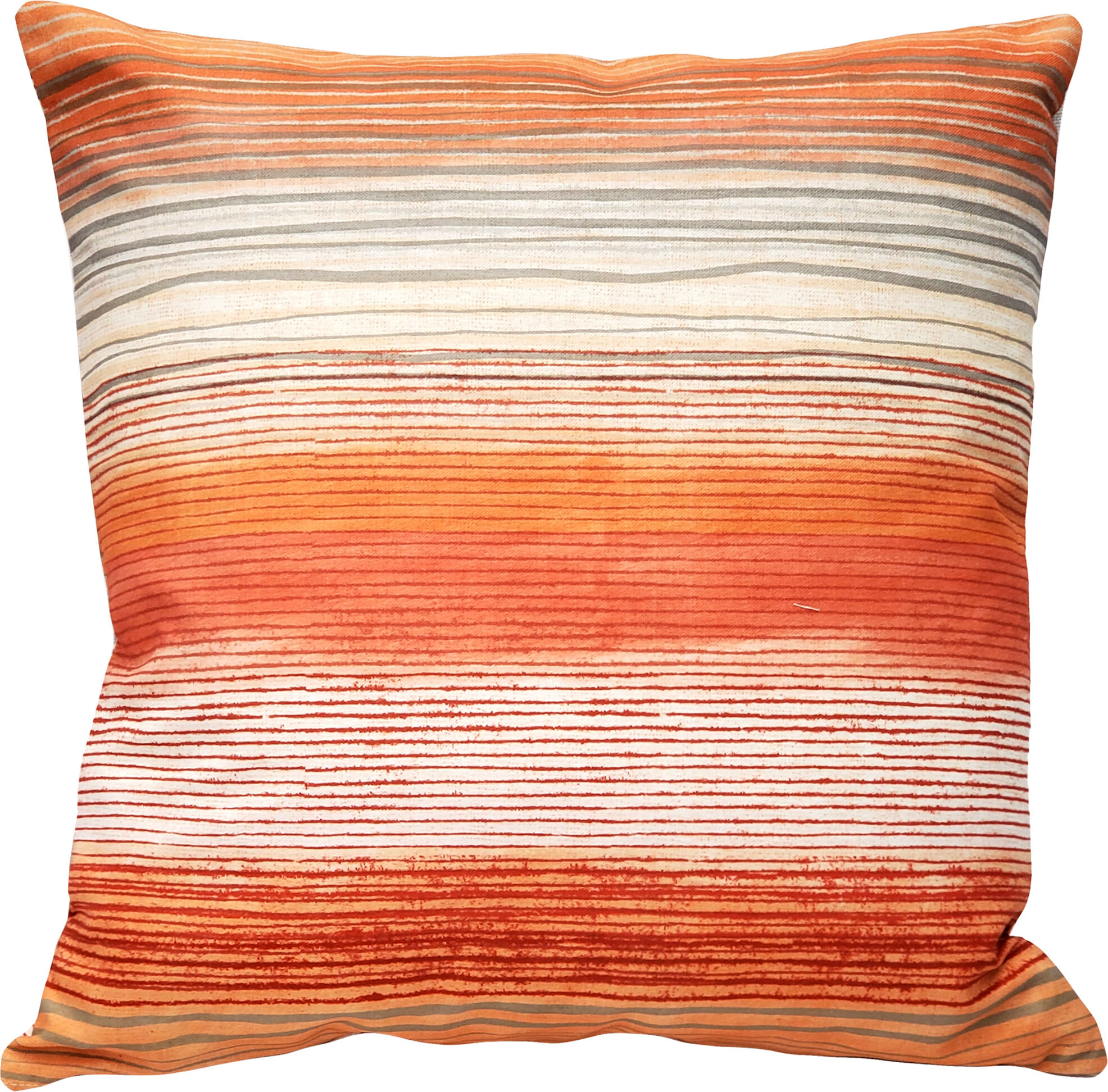 Pillow Decor Sedona Stripes Orange Throw Pillow 20x20