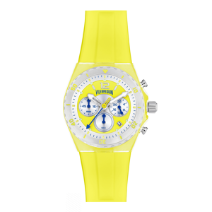 Vilebrequin Steel Chrono Watch Vilebrequin - Watches - Aion - Yellow - Size OSFA - Vilebrequin