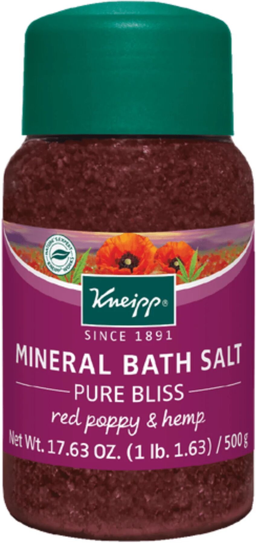 Kneipp Red Poppy & Hemp Pure Bliss Bath Salt (17.6 oz) #10069423