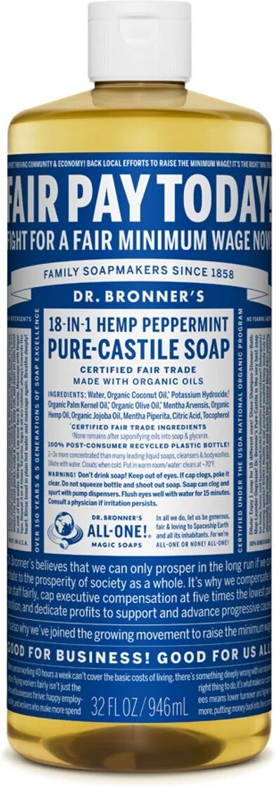 Dr. Bronner's Peppermint Castile Liquid Soap (32 oz) #28023