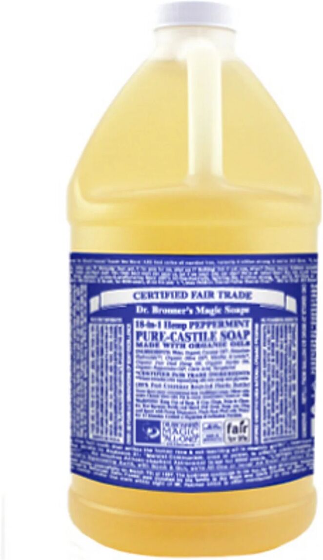 Dr. Bronner's Peppermint Castile Liquid Soap (64 oz) #22658