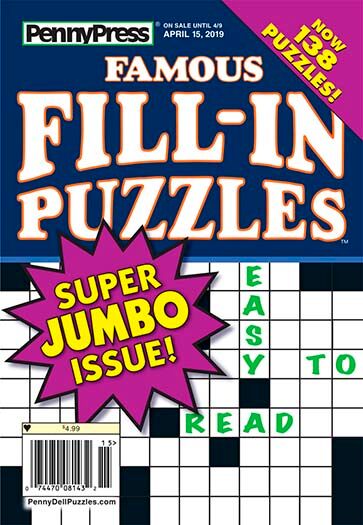 magazines.com Penny's Famous Fill-In Puzzles Magazine Subscription, 6 Issues, Puzzles & Games Magazine Subscriptions magazines.com
