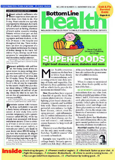 Bottom Line/Health Magazine Subscription, 12 Issues, Healthy Living Magazine Subscriptions magazines.com