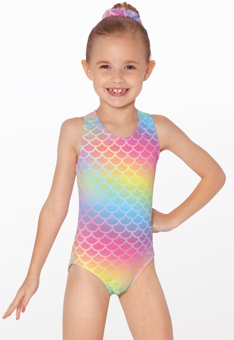 Balera Dancewear Gymnastic Leotards - Fantasy Prints Leotard - Rainbow - Extra Small Child - PL12305