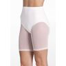 Balera Performance Dance Shorts - Power Mesh Biker Shorts - White - Medium Adult - 14429