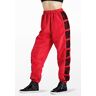 Balera Performance Dance Pants - Fishnet Panel Joggers - Red - Small Adult - 15422