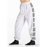 Balera Performance Dance Pants - Fishnet Panel Joggers - White - Medium Child - 15422