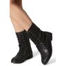 Balera Dancewear Dance Shoes - Glitter Combat Boots - Black - 2.5AM - WL088