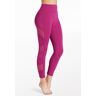 FlexTek Smooth Dance Leggings - FlexTek Mesh Detail Leggings - Mulberry - Small Child - 14771