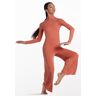 Balera Performance Dance Leotards - Curved Illusion Neck Jumpsuit - SIENNA - Extra Large Adult - 15278
